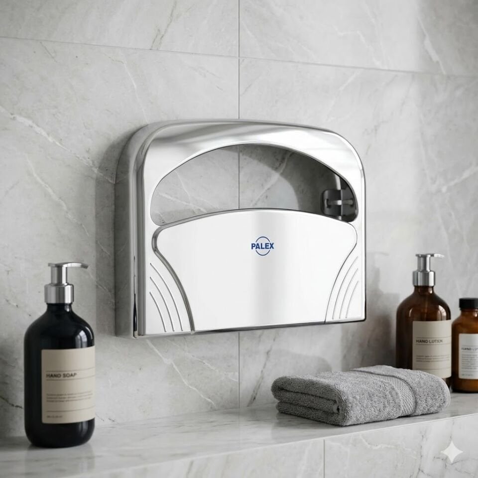 Klozet Kapak Örtüsü Dispenseri Krom Kaplama