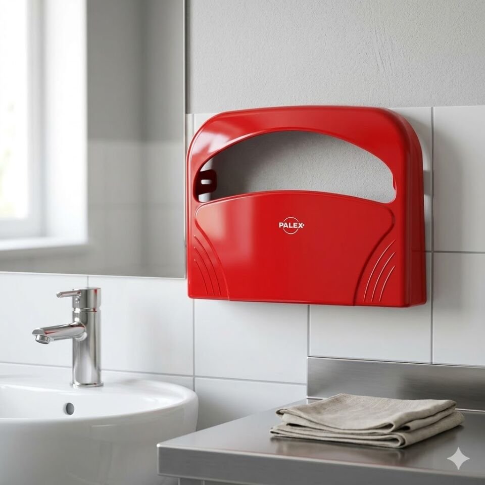 Klozet Kapak Örtüsü Dispenseri Kırmızı