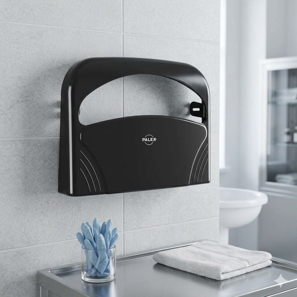 Klozet Kapak Örtüsü Dispenseri Siyah