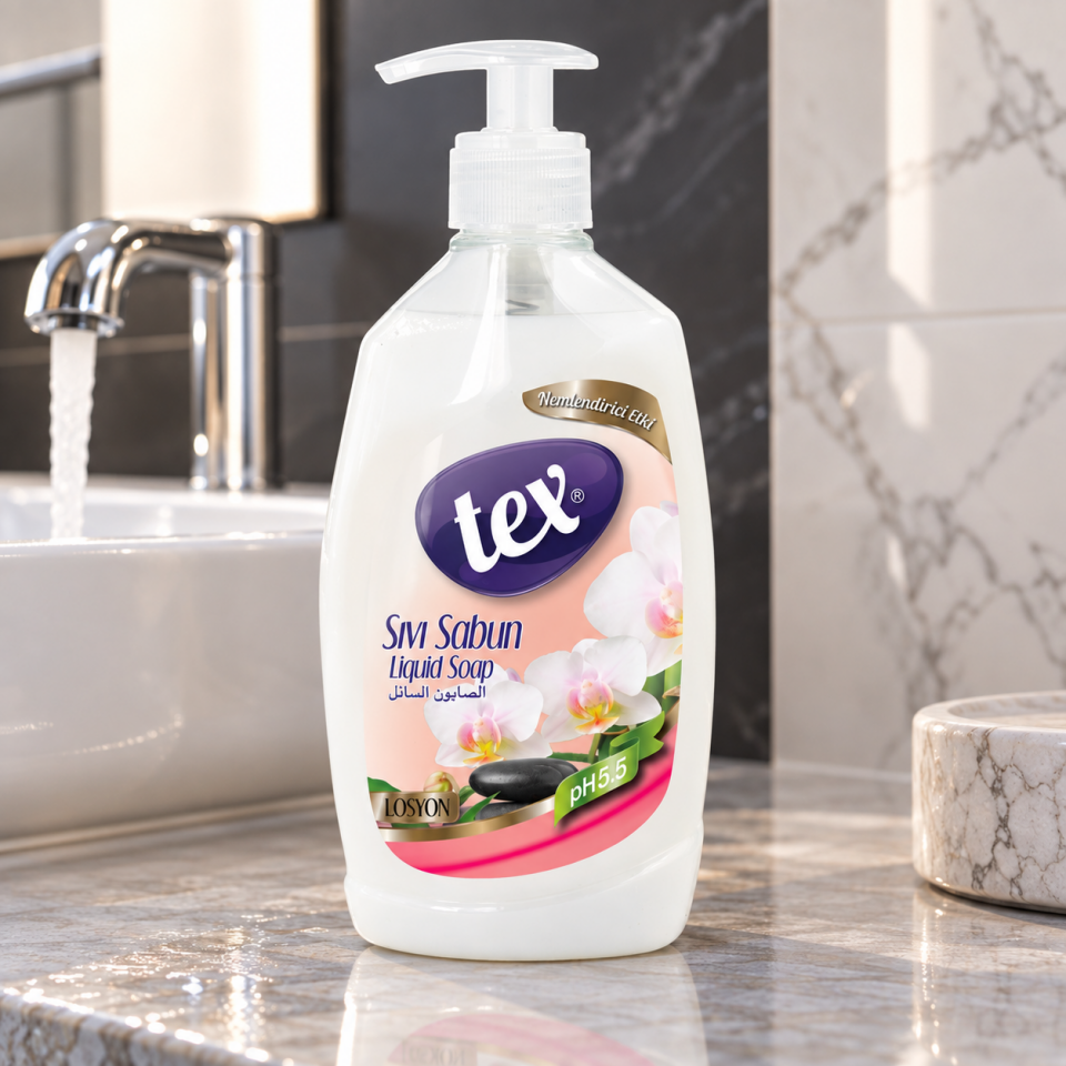 Tex Sıvı El Sabunu Losyon Şeffaf 750 Ml