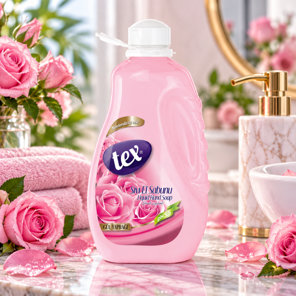 Tex Sıvı El Sabunu Gül Yaprağı 2 Kg