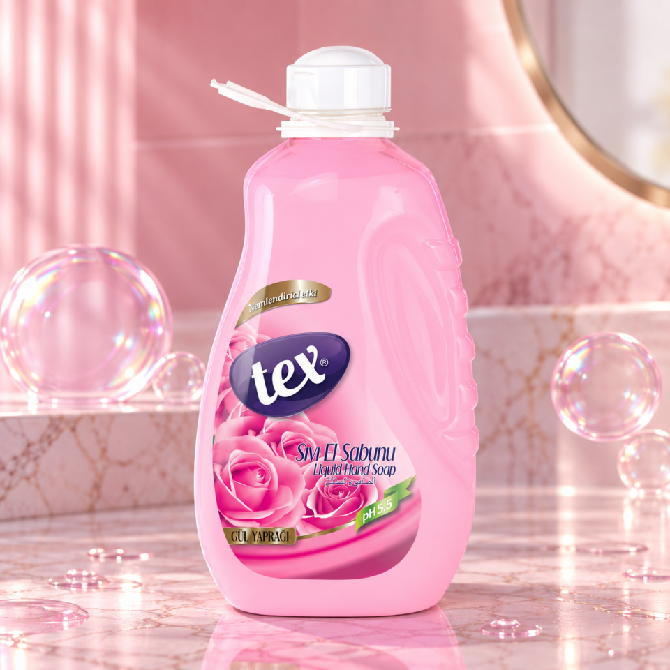 Tex Sıvı El Sabunu Gül Yaprağı Pet 3 Kg