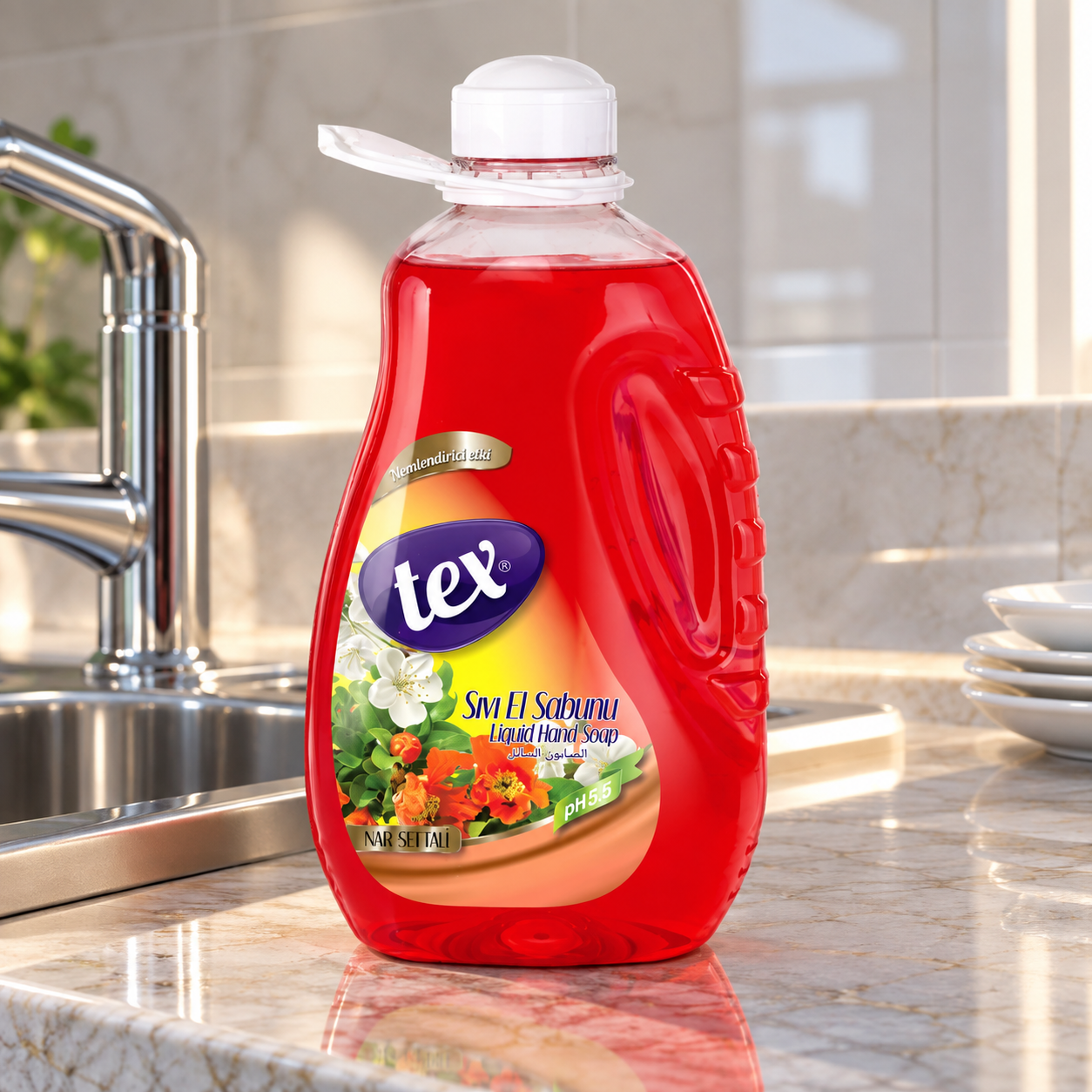 Tex Sıvı El Sabunu Narçiceği & Şeftali Pet 3 Kg