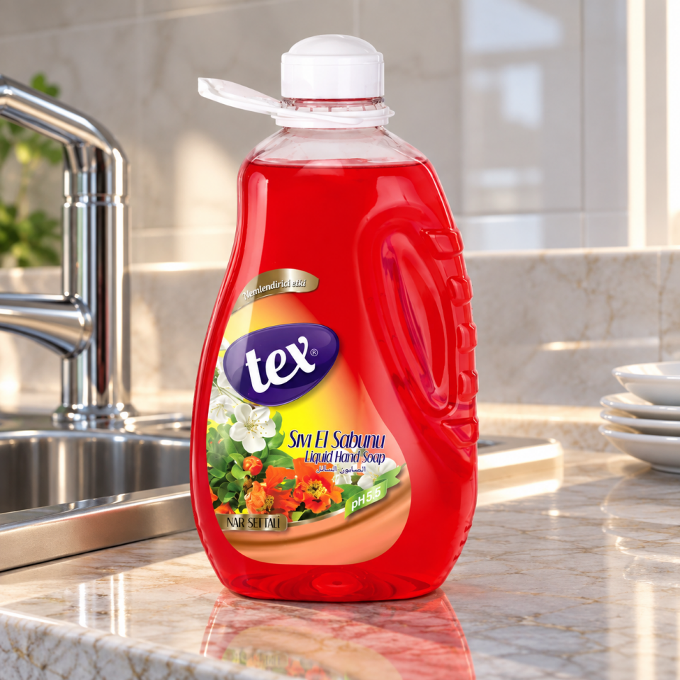 Tex Sıvı El Sabunu Narçiceği & Şeftali Pet 3 Kg