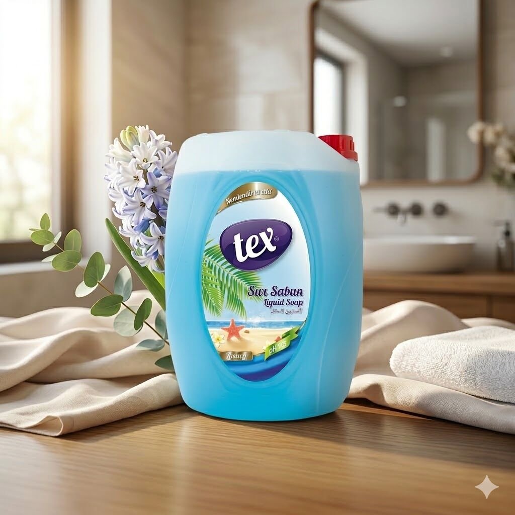 Tex Sıvı El Sabunu Luxury Mavi 5 Kg