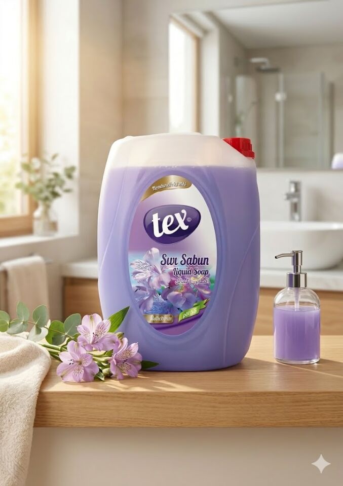 Tex Sıvı El Sabunu Lila 5 Kg