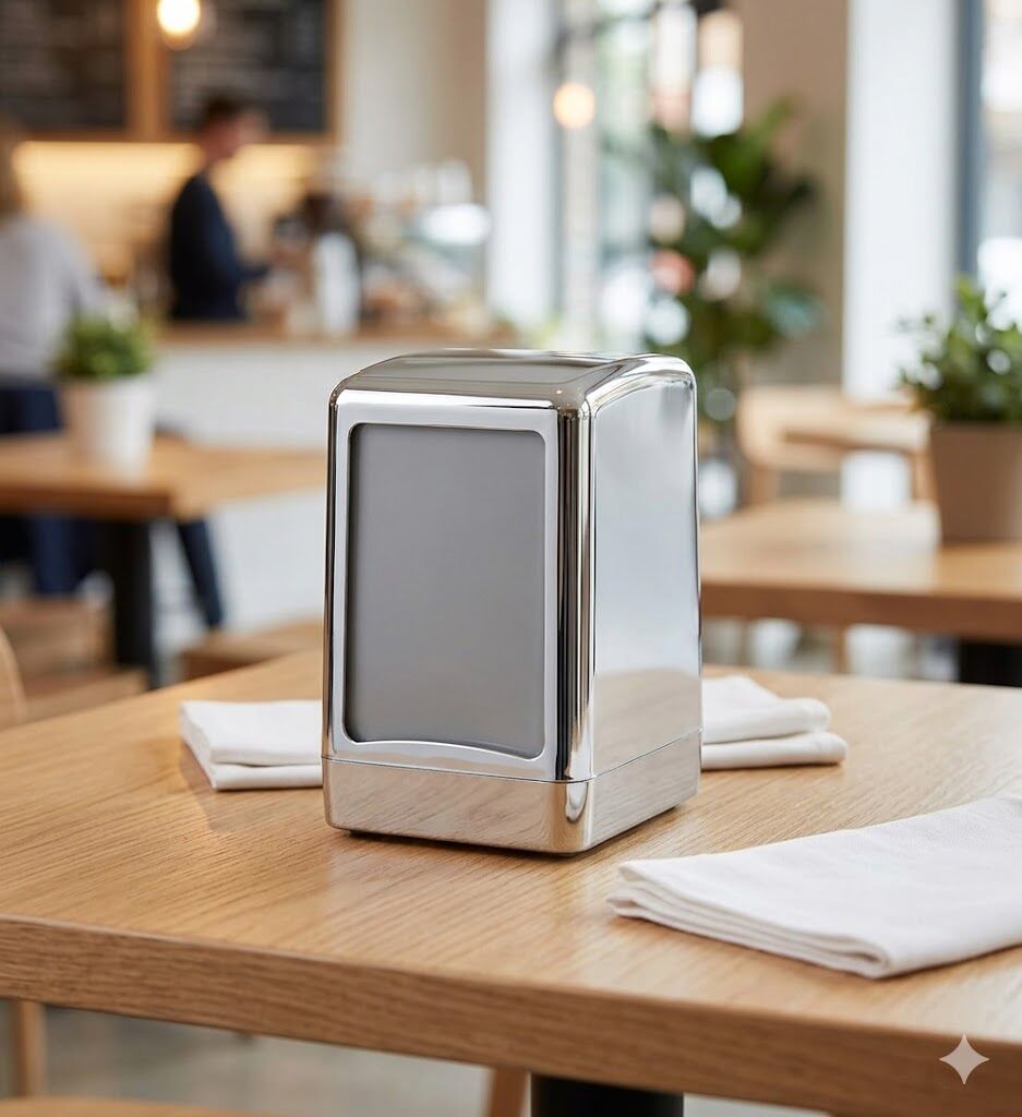 Masa Üstü Peçete Dispenseri Krom Kaplama (Hafif)