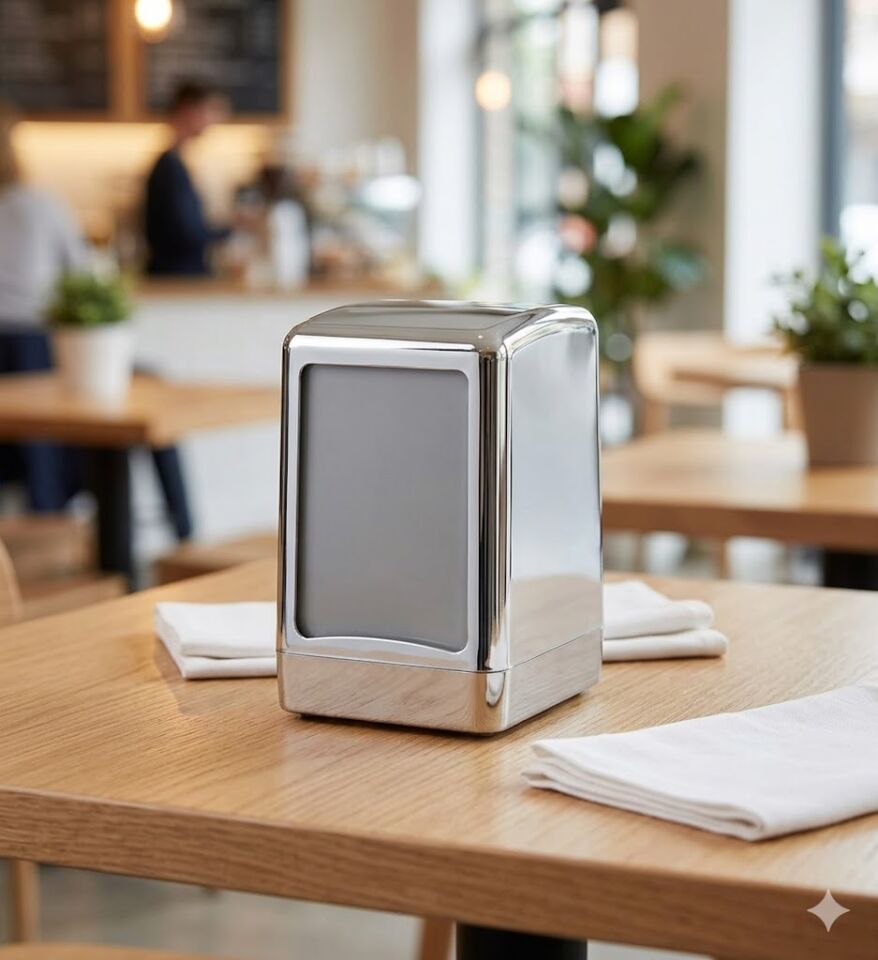 Masa Üstü Peçete Dispenseri Krom Kaplama (Hafif)