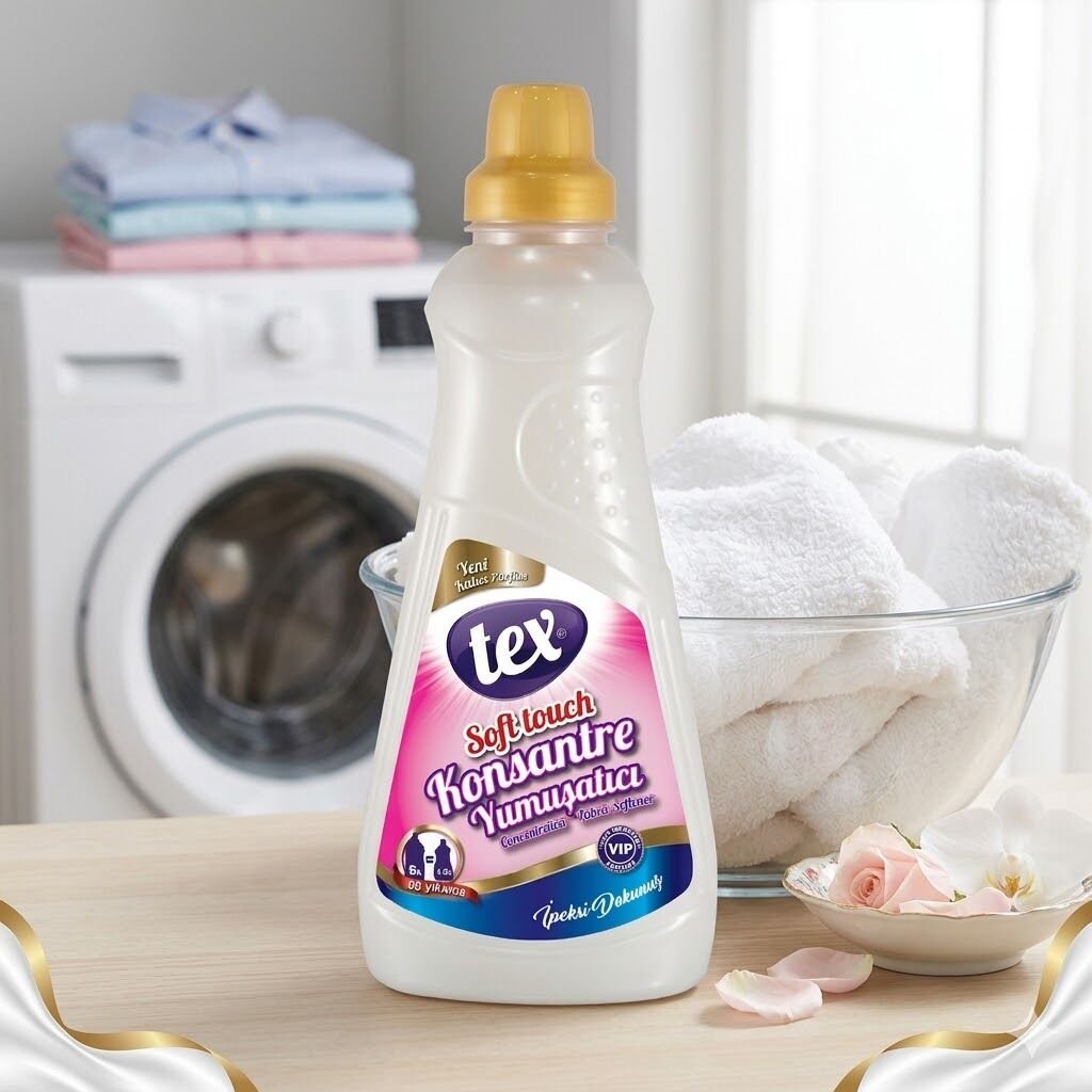 Tex Çamaşır Yumuşatıcısı Konsantre İpeksi Dokunuş Beyaz 1.25 Kg