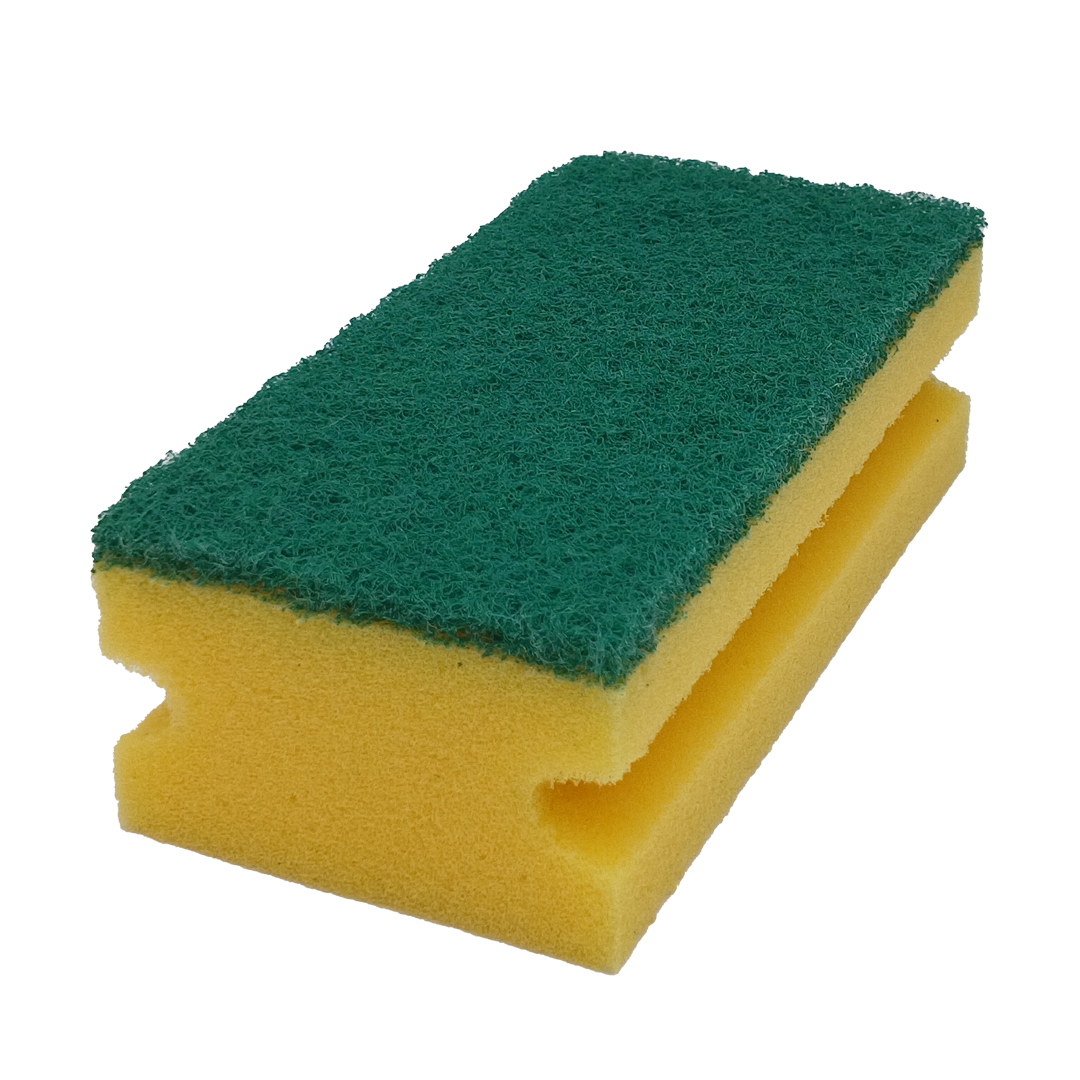 ENDÜSTRİYEL TEMİZLİK SÜNGERİ YEŞİL KEÇE (GENEL TEMİZLİK), 10'LU PAKET 7x14
