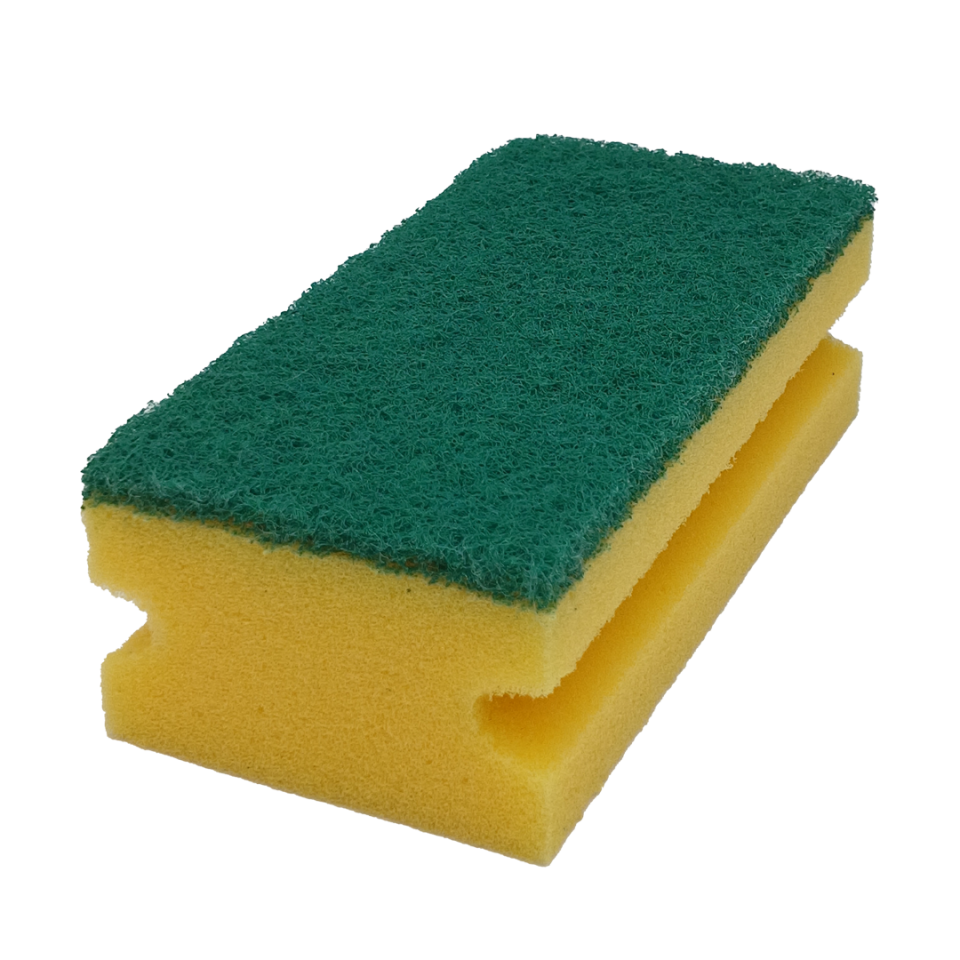 ENDÜSTRİYEL TEMİZLİK SÜNGERİ YEŞİL KEÇE (GENEL TEMİZLİK), 10'LU PAKET 7x14