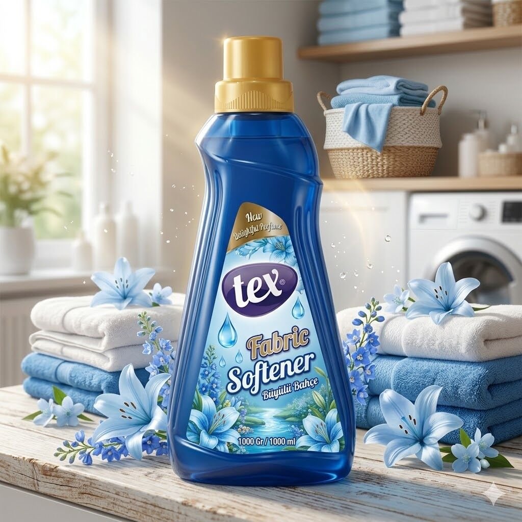 Tex Çamaşır Yumuşatıcıları Büyülü Bahçe(Mavi) 1000 Gr