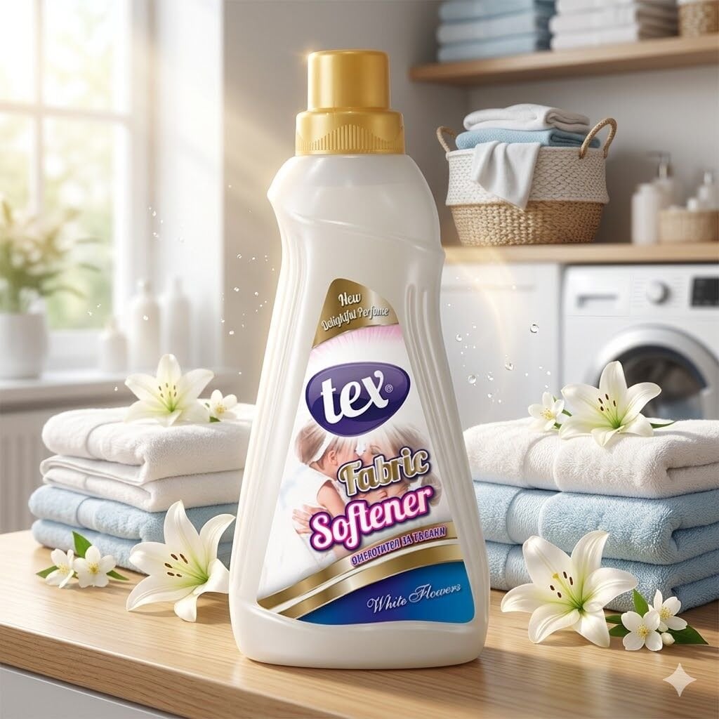 Tex Çamaşır Yumuşatıcıları Beyaz Çiçekler(Beyaz) 1000 Gr