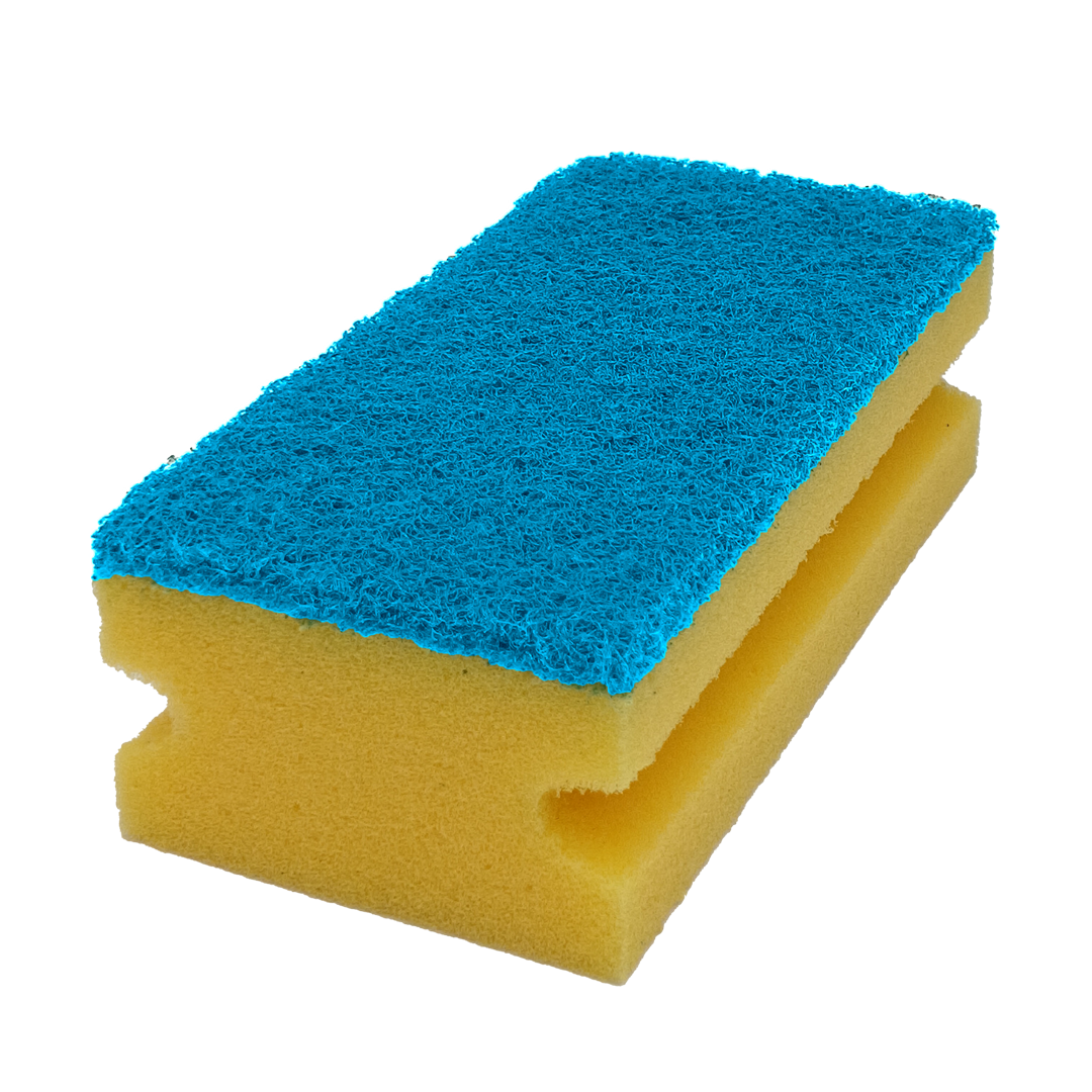 ENDÜSTRİYEL TEMİZLİK SÜNGERİ MAVİ KEÇE (ÇİZMEZ YÜZEY), 10'LU PAKET 7x14
