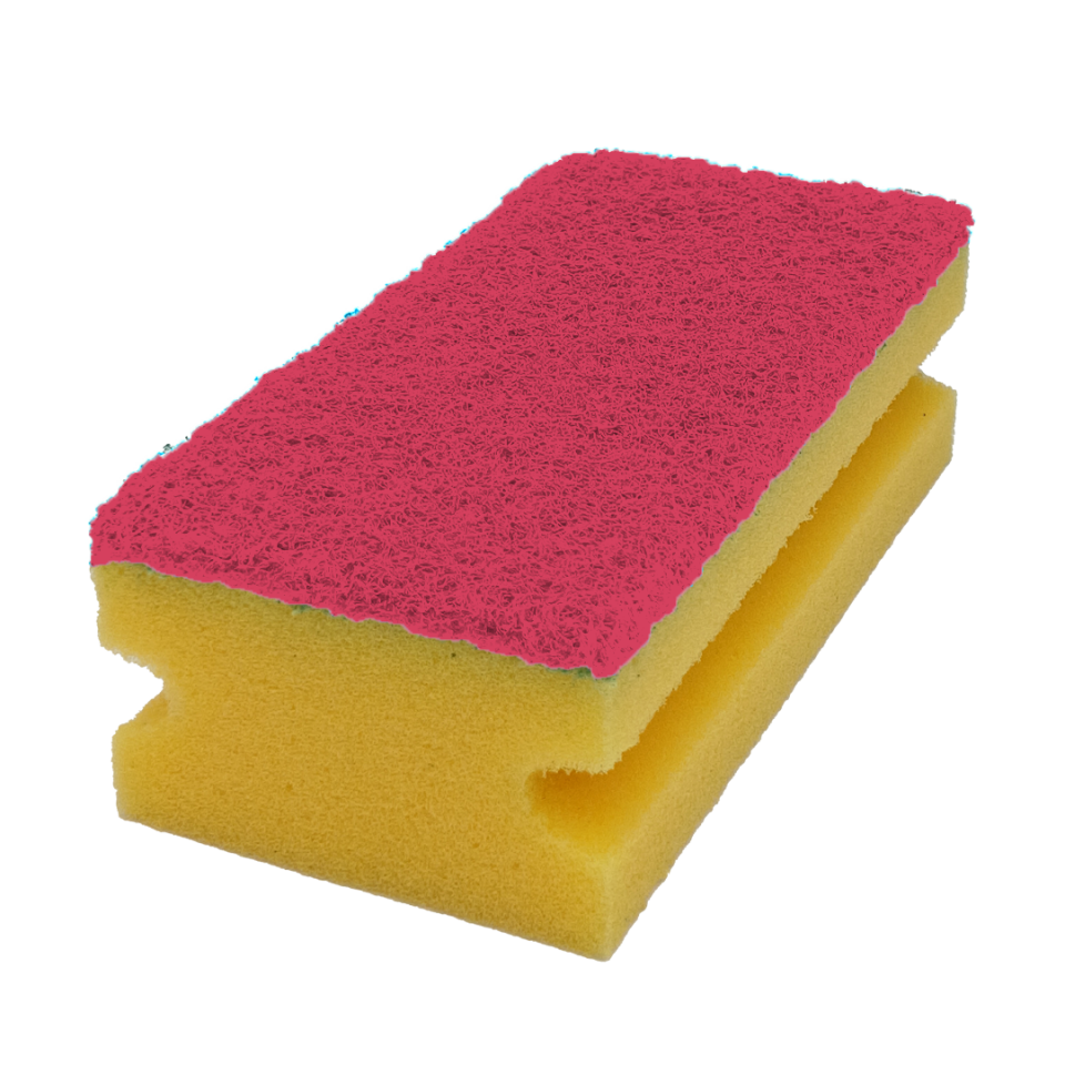 ENDÜSTRİYEL TEMİZLİK SÜNGERİ FUŞYA KEÇE, 10'LU PAKET 7x14
