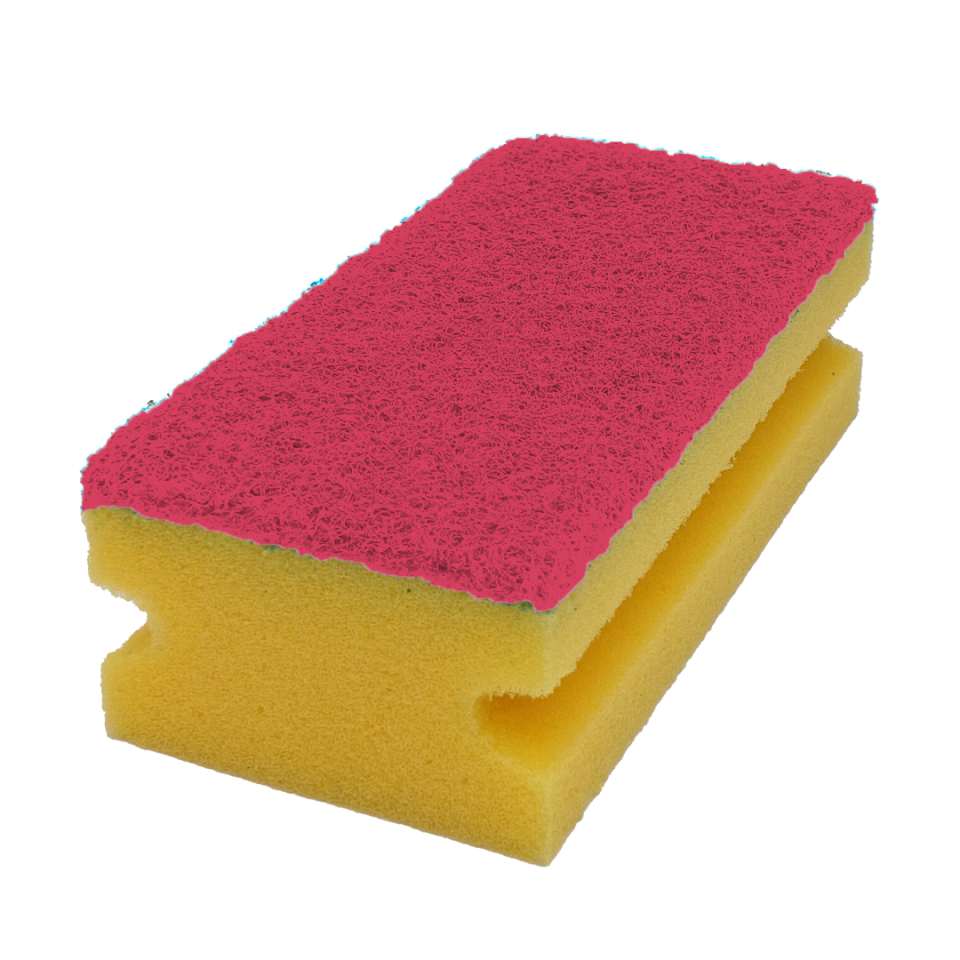 Endüstriyel Temizlik Süngeri Fuşya Keçe, 10'Lu Paket 7X14