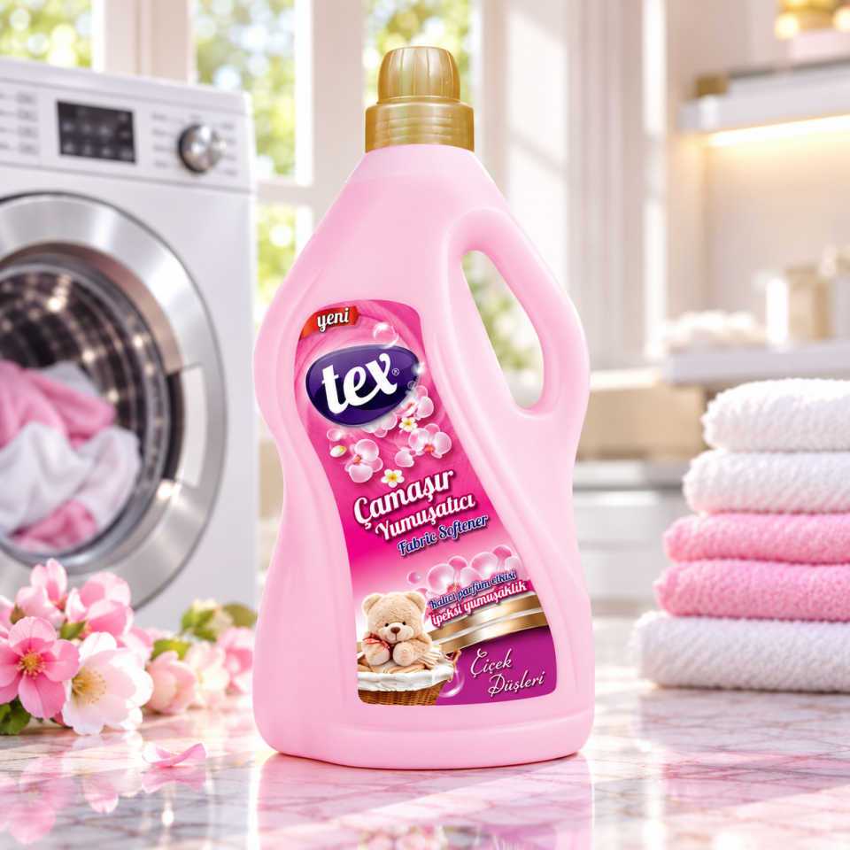 Tex Çamaşır Yumuşatıcısı Çiçek Düşleri Pembe 3 Kg