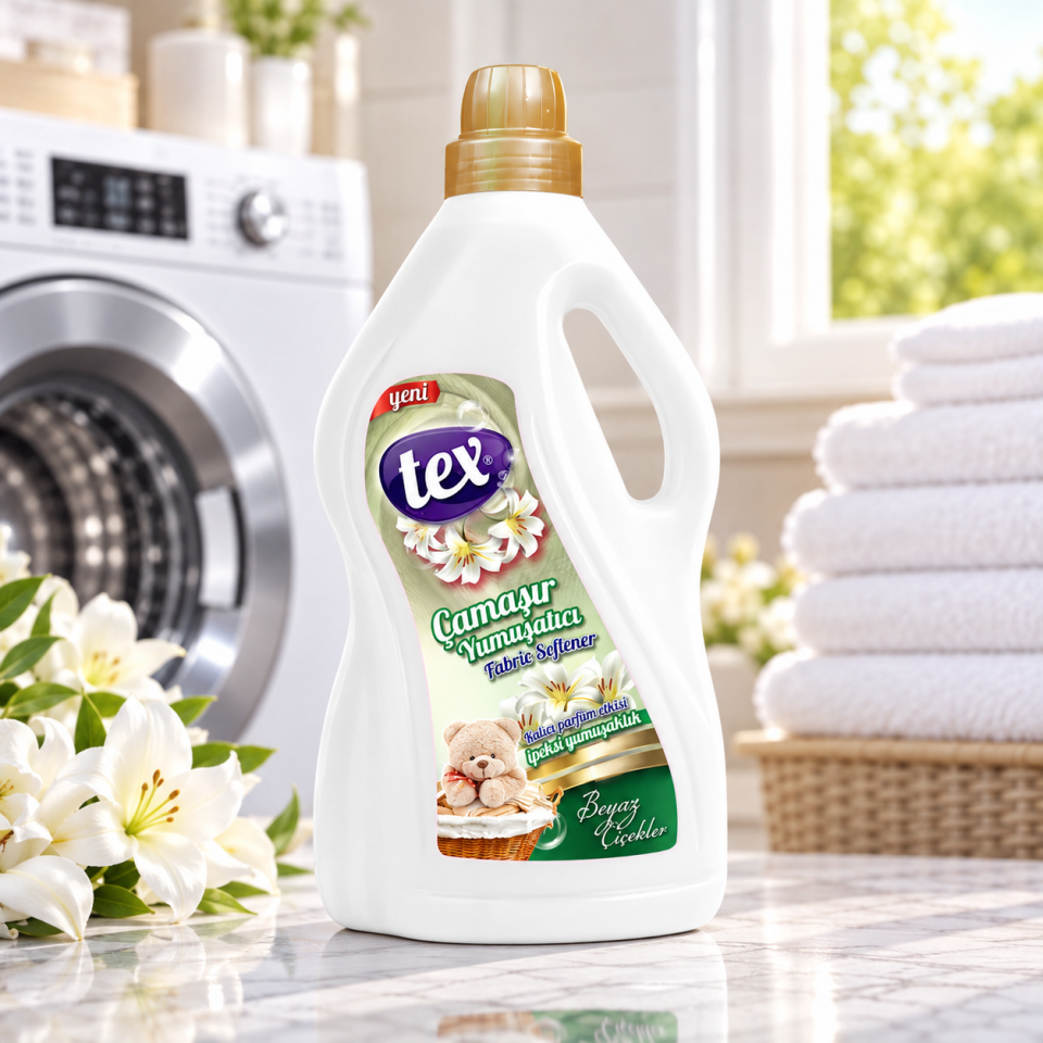 Tex Çamaşır Yumuşatıcısı Beyaz Çiçekler 3 Kg