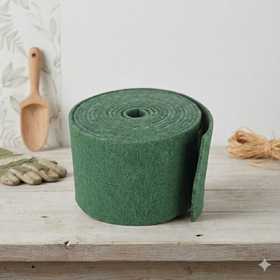Fiber Rulo Keçe Yeşil, 550Gsm, 14X600 Cm