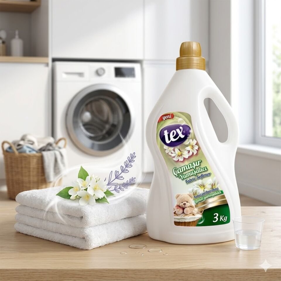 Tex Çamaşır Yumuşatıcıları Beyaz Çiçekler(Beyaz) 3 Kg