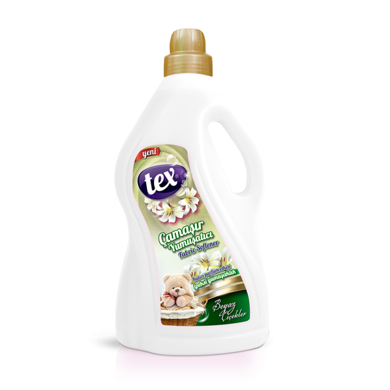 Tex Çamaşır Yumuşatıcıları Beyaz Çiçekler(Beyaz) 3 Kg