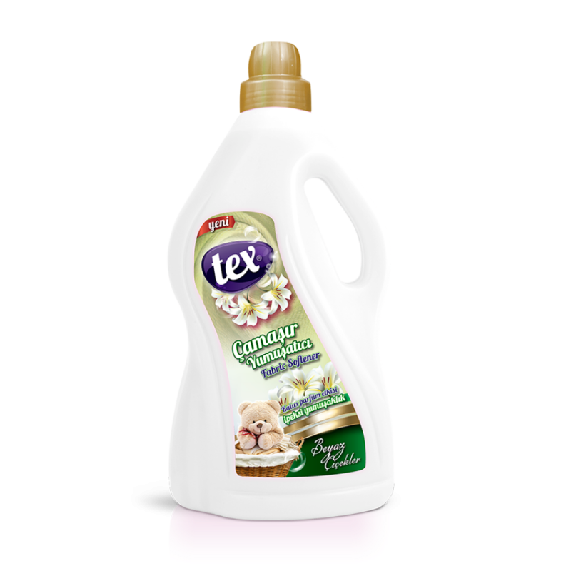 Tex Çamaşır Yumuşatıcıları Beyaz Çiçekler(Beyaz) 3 Kg