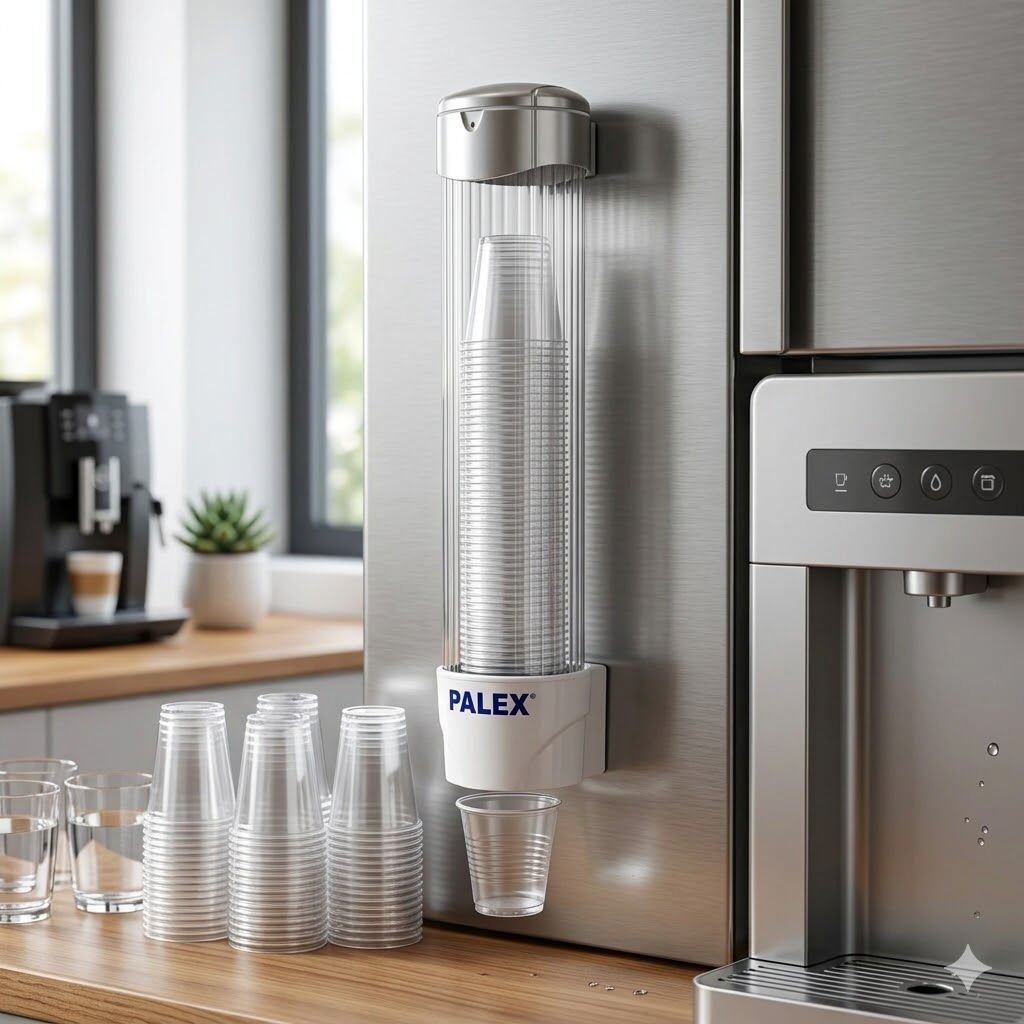 Plastik Bardak Dispenseri Vidalı Beyaz