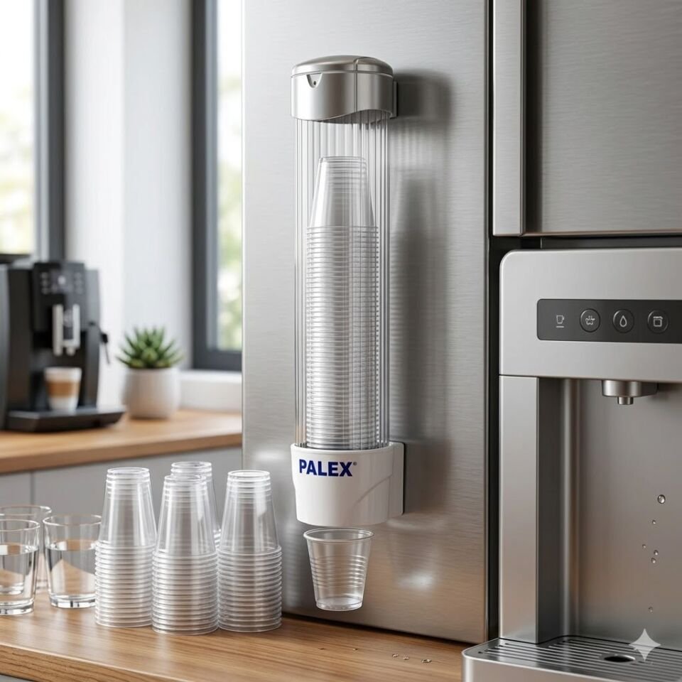 Plastik Bardak Dispenseri Vidalı Beyaz