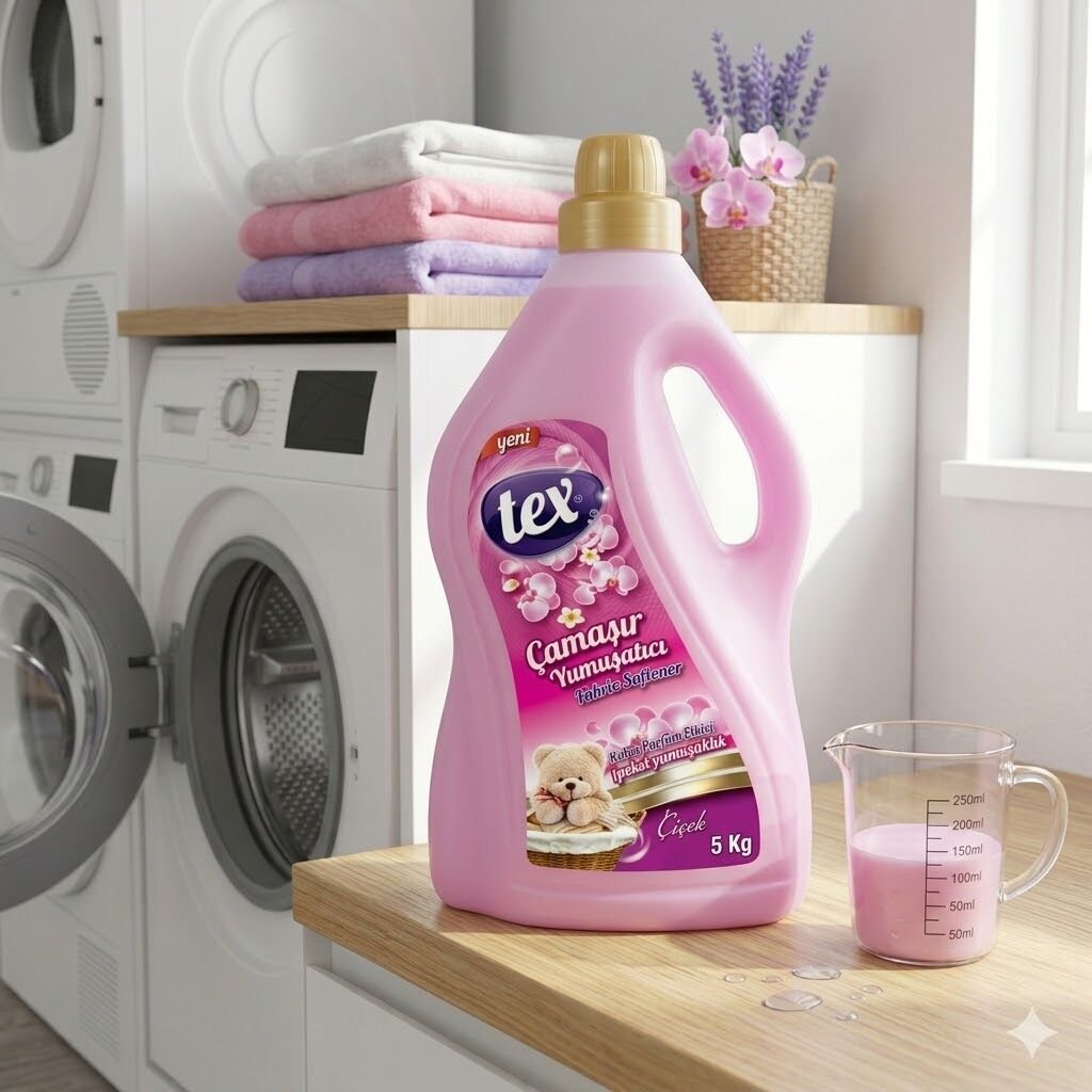 Tex Çamaşır Yumuşatıcıları Floral (Pembe) 5 Kg