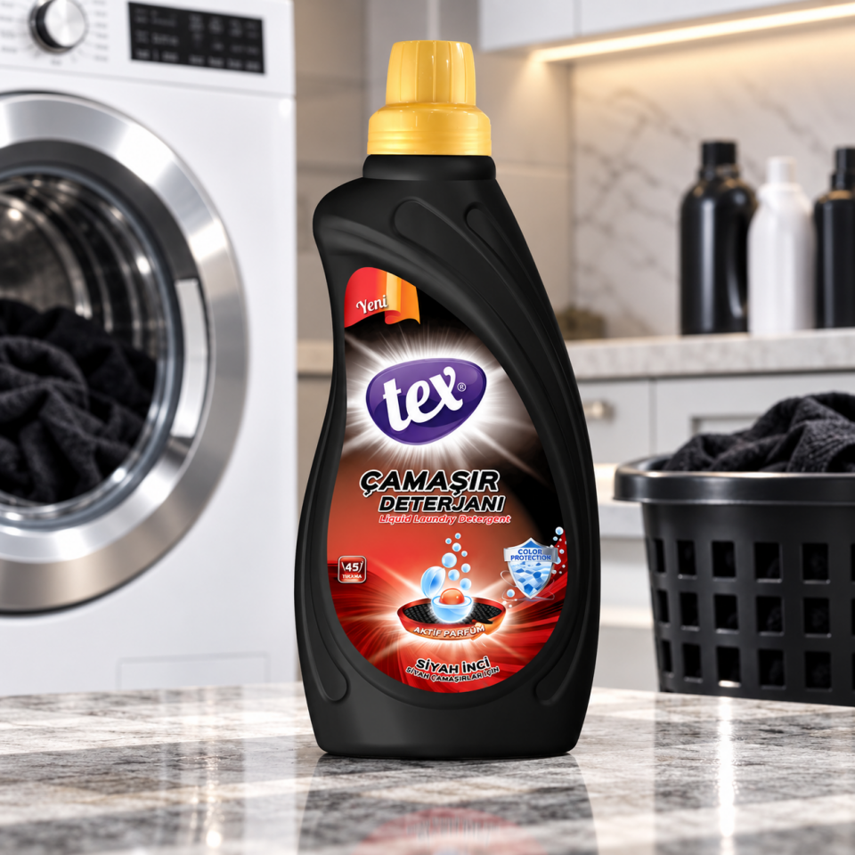 Tex Sıvı Çamaşır Deterjanı Siyah İnci 1 Kg