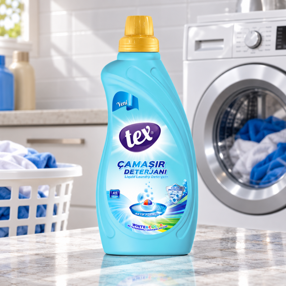 Tex Sıvı Çamaşır Deterjanı Whıte & Color 1 Kg