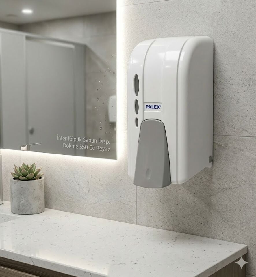 İnter Köpük Sabun Dispenseri Dökme 550 Cc Beyaz