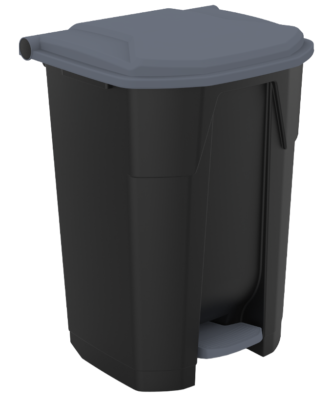 PEDALLI ÇÖP KOVASI 50 LT SİYAH