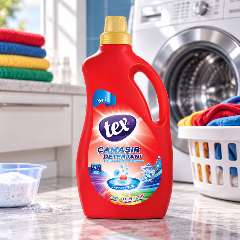 Tex Sıvı Çamaşır Deterjanı Canlı Renkler 2,5 Kg