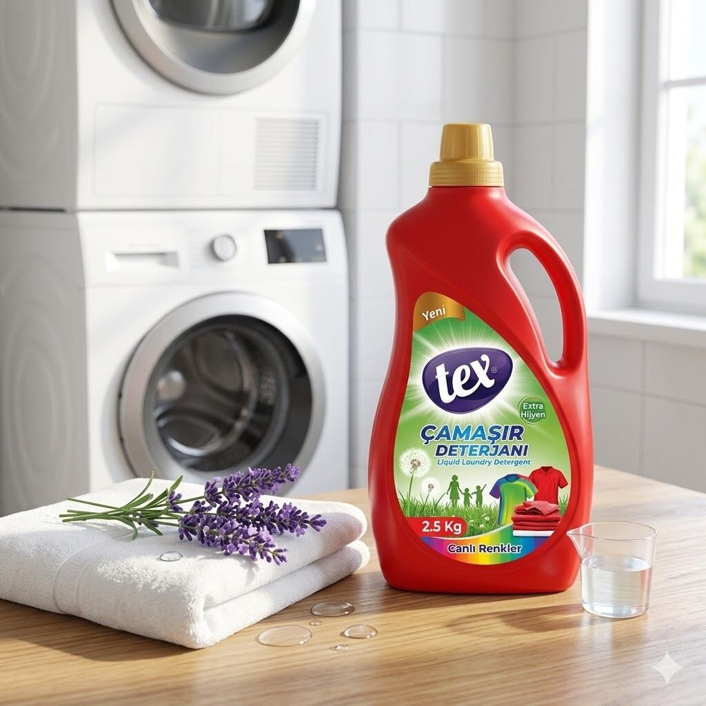 Tex Sıvı Çamaşır Deterjanı Canlı Renkler 2,5 Kg