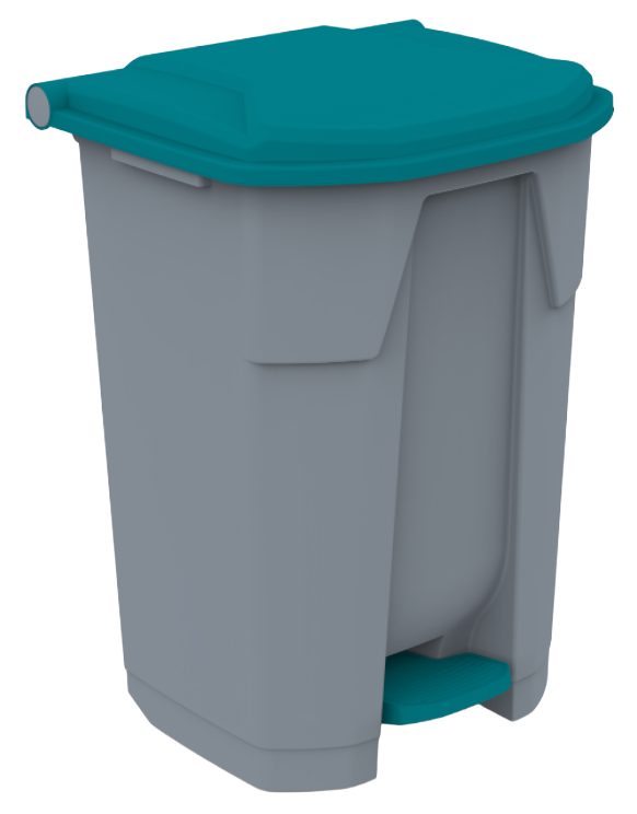 PEDALLI ÇÖP KOVASI 70 LT GRİ