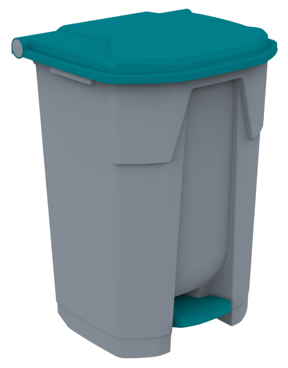 PEDALLI ÇÖP KOVASI 70 LT GRİ