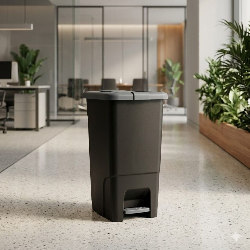 Slım Çöp Kovası 30 Lt. - Siyah