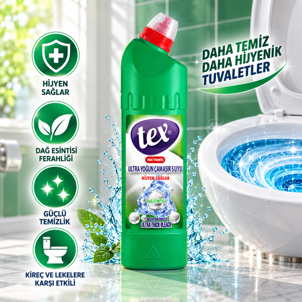 Tex Ultra Çamaşır Suyu Dağ Esintisi 750 Gr