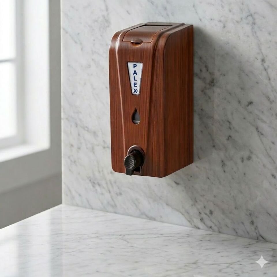 Üstten Dolmalı Köpük Sabun Dispenseri Ahşap 550 Cc