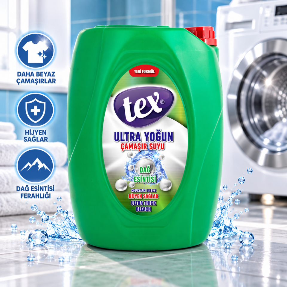 Tex Ultra Çamaşır Suyu Dağ Esintisi 5 Kg