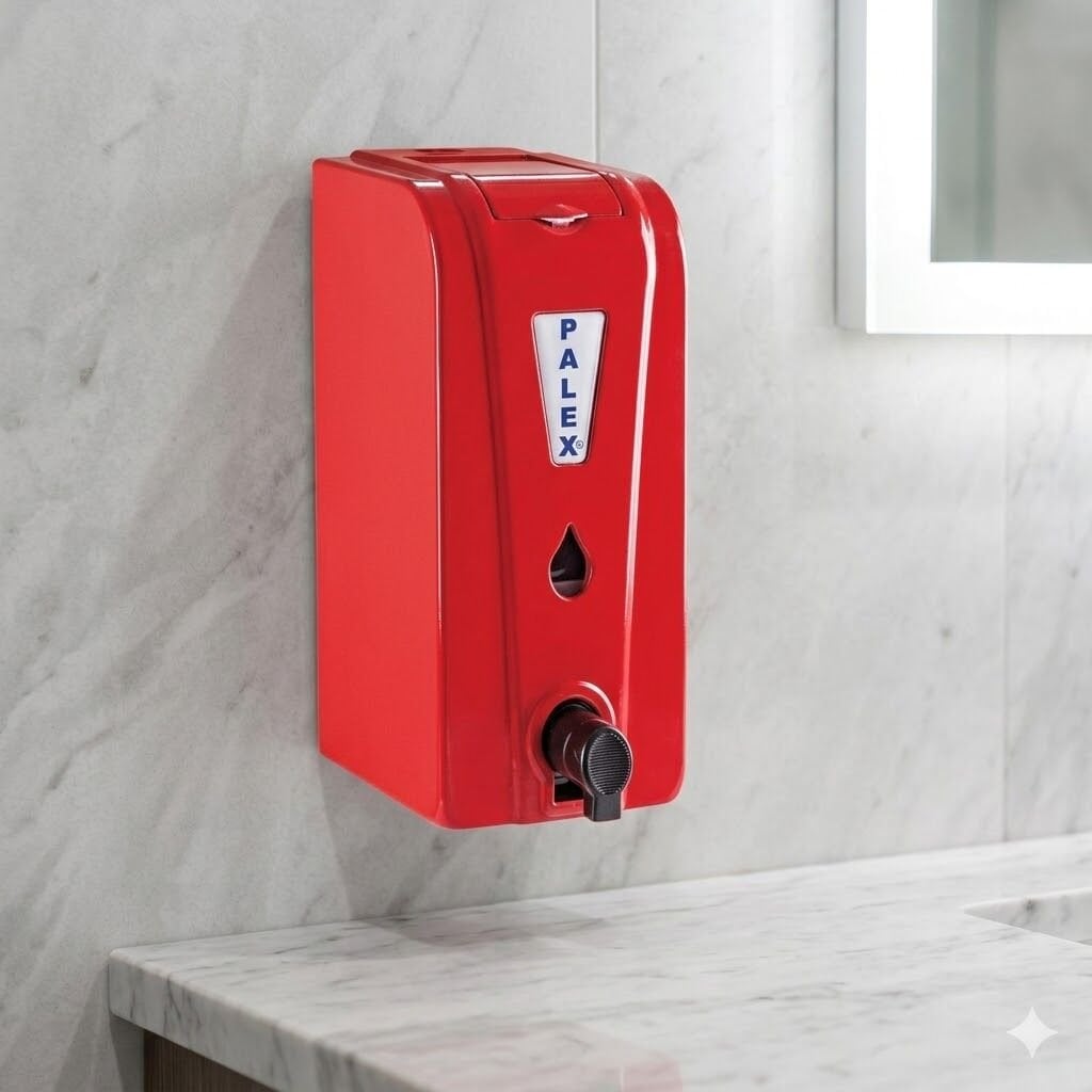 Üstten Dolmalı Köpük Sabun Dispenseri 550 Cc Kırmızı