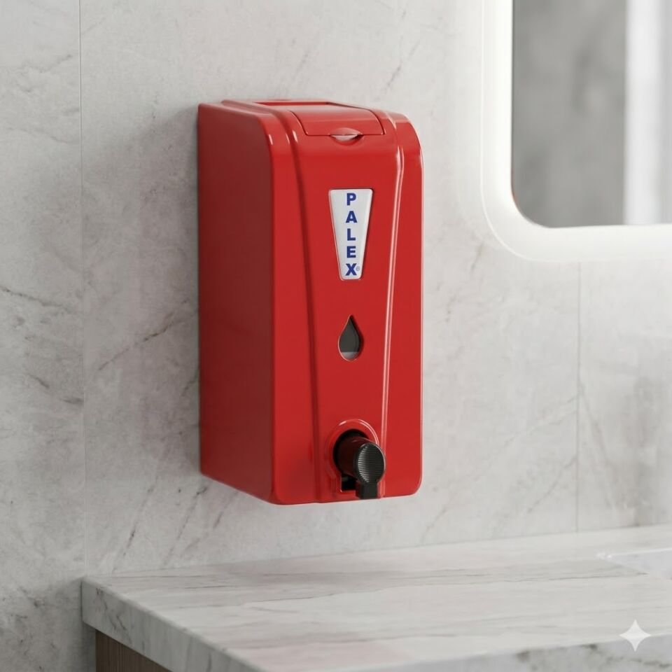 Kartuşlu Köpük Sabun Dispenseri Kırmızı 1000 Cc