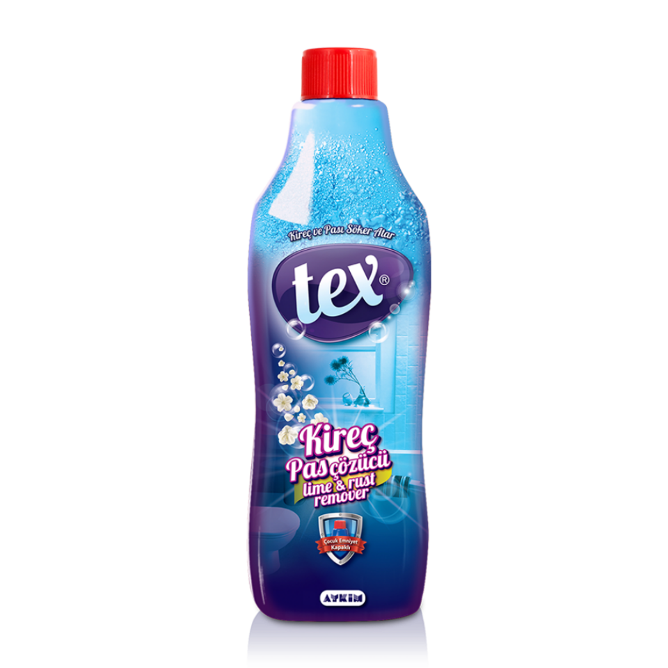 Tex Kireç Ve Pas Çözücü Mavi Şişe 1000 Gr