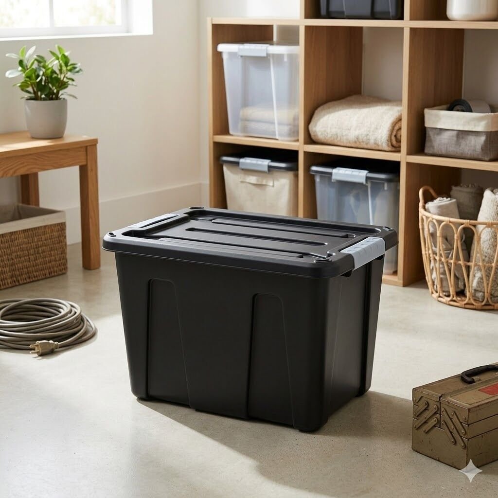 Çok Amaçlı Saklama Kutusu 18 Lt Siyah