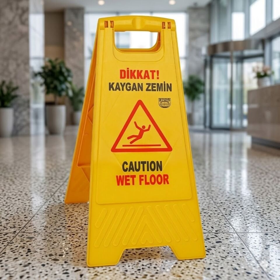 Kaygan Zemin Levhası 950 Gr - Türkçe + İngilizce