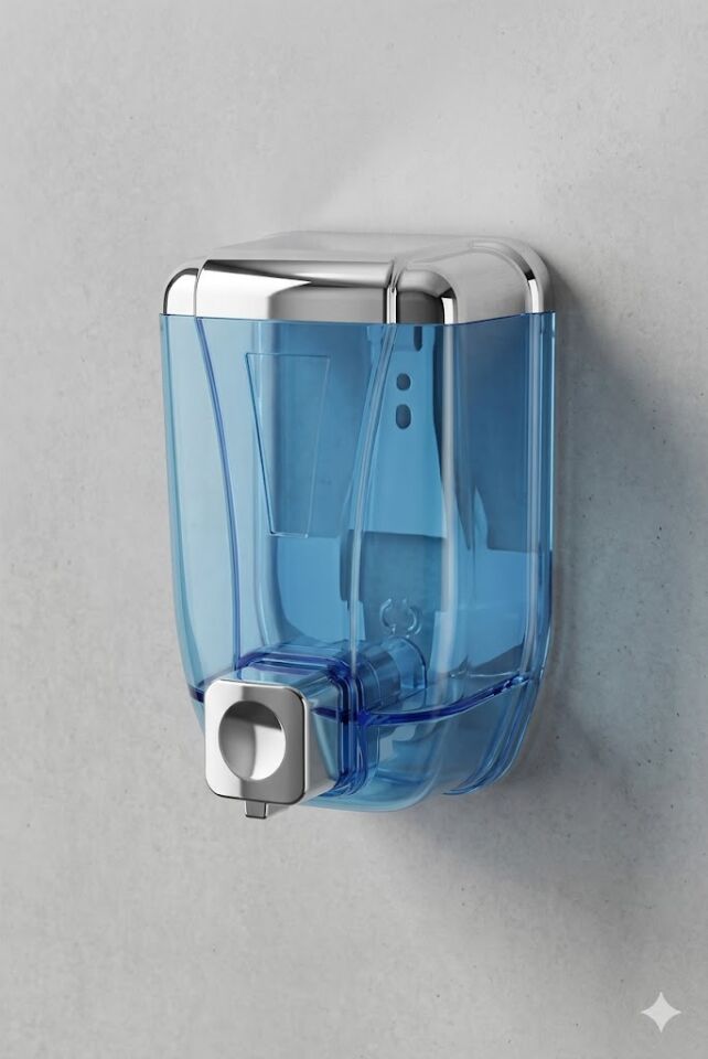 Standart Köpük Sabun Dispenseri 1000 Cc Şeffaf Krom