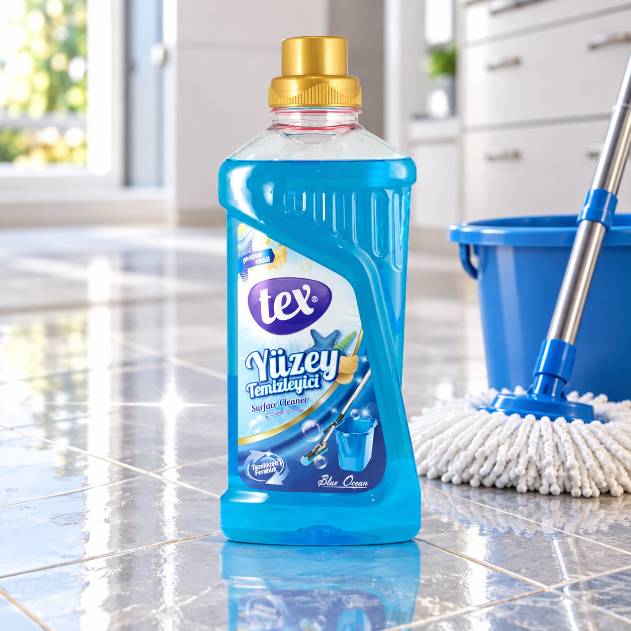 Tex Genel Yüzey Temizleyici Ocean (Mavi) 1 Kg