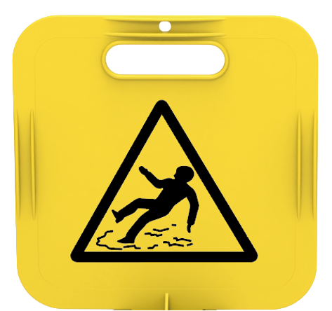 DUBALI UYARI LEVHASI BAŞLIK 26x26 CM
 ''TEMİZLİK VAR & KAYGAN ZEMİN'' 232 GR