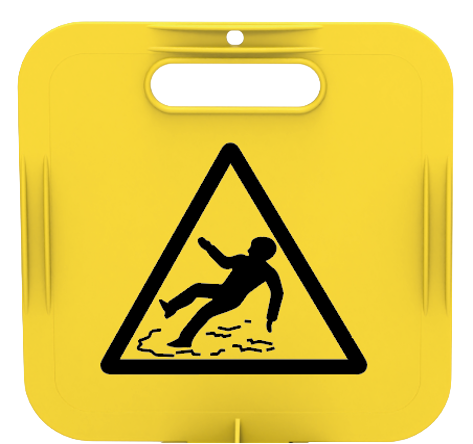 DUBALI UYARI LEVHASI BAŞLIK 26x26 CM
 ''TEMİZLİK VAR & KAYGAN ZEMİN'' 232 GR